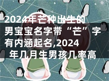 2024年芒种出生的男宝宝名字带“芒”字有内涵起名,2024年几月生男孩几率高
