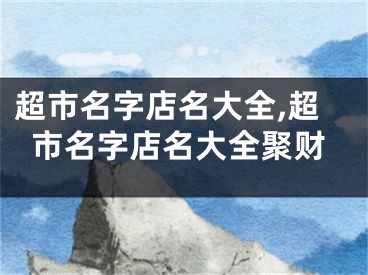 超市名字店名大全,超市名字店名大全聚财