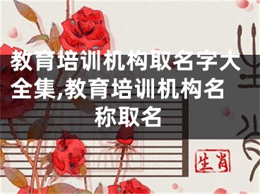 教育培训机构取名字大全集,教育培训机构名称取名