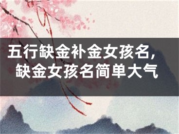 五行缺金补金女孩名,缺金女孩名简单大气