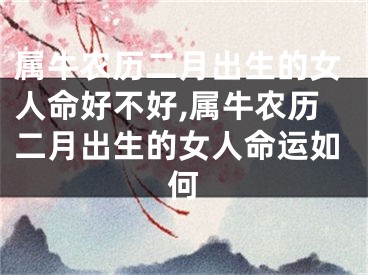 属牛农历二月出生的女人命好不好,属牛农历二月出生的女人命运如何