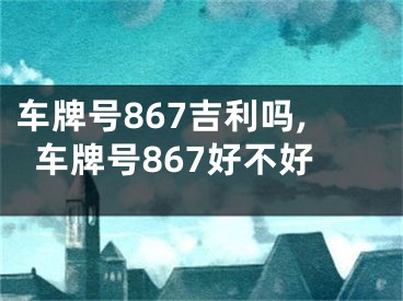 车牌号867吉利吗,车牌号867好不好