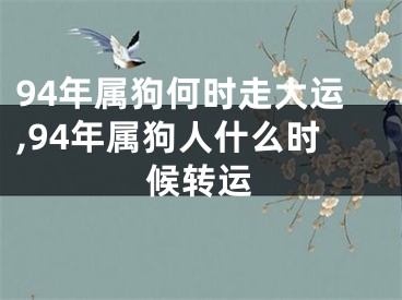 94年属狗何时走大运,94年属狗人什么时候转运