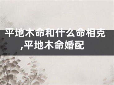 平地木命和什么命相克,平地木命婚配