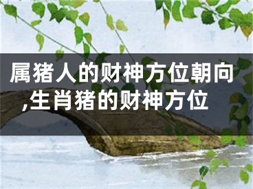属猪人的财神方位朝向,生肖猪的财神方位