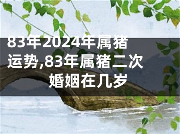 83年2024年属猪运势,83年属猪二次婚姻在几岁