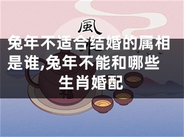 兔年不适合结婚的属相是谁,兔年不能和哪些生肖婚配