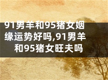 91男羊和95猪女姻缘运势好吗,91男羊和95猪女旺夫吗