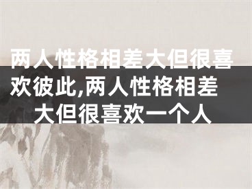 两人性格相差大但很喜欢彼此,两人性格相差大但很喜欢一个人