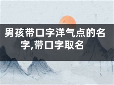 男孩带口字洋气点的名字,带口字取名