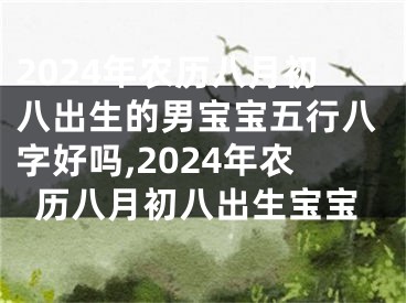 2024年农历八月初八出生的男宝宝五行八字好吗,2024年农历八月初八出生宝宝