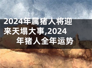 2024年属猪人将迎来天塌大事,2024年猪人全年运势