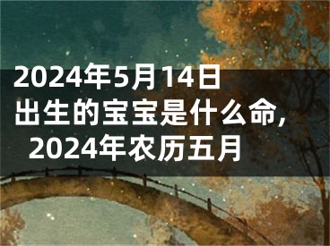 2024年5月14日出生的宝宝是什么命,2024年农历五月