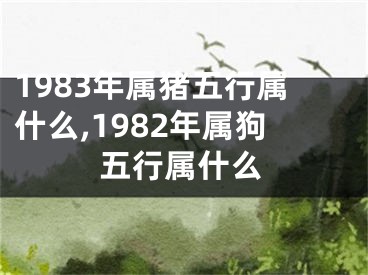 1983年属猪五行属什么,1982年属狗五行属什么