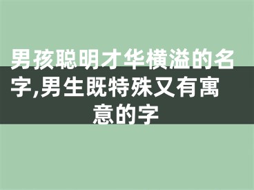 男孩聪明才华横溢的名字,男生既特殊又有寓意的字