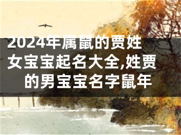 2024年属鼠的贾姓女宝宝起名大全,姓贾的男宝宝名字鼠年