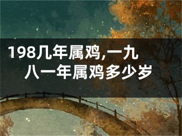 198几年属鸡,一九八一年属鸡多少岁