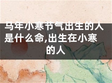 马年小寒节气出生的人是什么命,出生在小寒的人