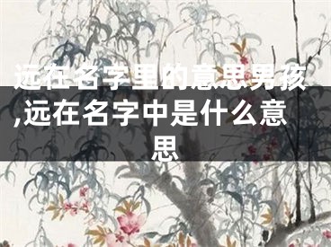 远在名字里的意思男孩,远在名字中是什么意思