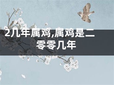 2几年属鸡,属鸡是二零零几年