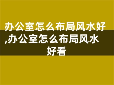办公室怎么布局风水好,办公室怎么布局风水好看