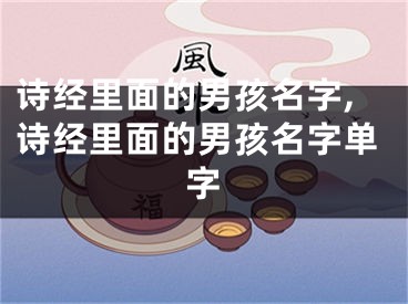 诗经里面的男孩名字,诗经里面的男孩名字单字