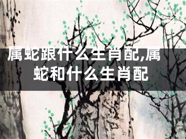 属蛇跟什么生肖配,属蛇和什么生肖配