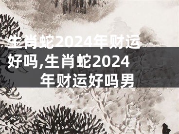 生肖蛇2024年财运好吗,生肖蛇2024年财运好吗男