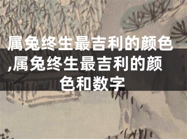 属兔终生最吉利的颜色,属兔终生最吉利的颜色和数字