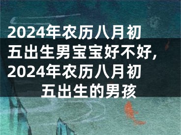 2024年农历八月初五出生男宝宝好不好,2024年农历八月初五出生的男孩