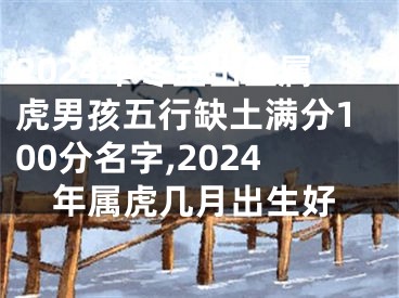 2024年冬至出生属虎男孩五行缺土满分100分名字,2024年属虎几月出生好