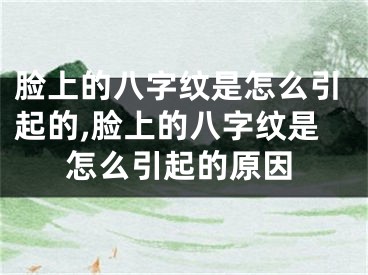 脸上的八字纹是怎么引起的,脸上的八字纹是怎么引起的原因
