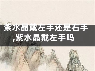 紫水晶戴左手还是右手,紫水晶戴左手吗