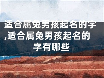 适合属兔男孩起名的字,适合属兔男孩起名的字有哪些