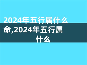 2024年五行属什么命,2024年五行属什么