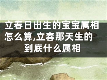 立春日出生的宝宝属相怎么算,立春那天生的到底什么属相