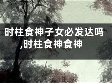 时柱食神子女必发达吗,时柱食神食神