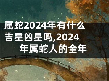 属蛇2024年有什么吉星凶星吗,2024年属蛇人的全年