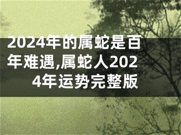 2024年的属蛇是百年难遇,属蛇人2024年运势完整版