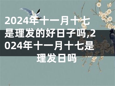 2024年十一月十七是理发的好日子吗,2024年十一月十七是理发日吗