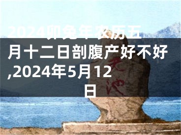 2024卯兔年农历五月十二日剖腹产好不好,2024年5月12日