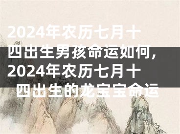 2024年农历七月十四出生男孩命运如何,2024年农历七月十四出生的龙宝宝命运