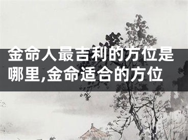 金命人最吉利的方位是哪里,金命适合的方位