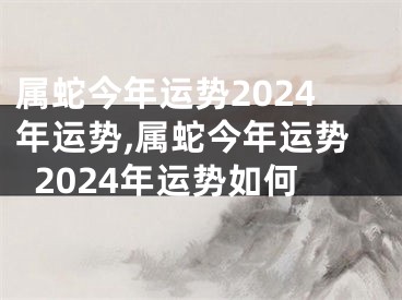 属蛇今年运势2024年运势,属蛇今年运势2024年运势如何