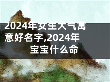 2024年女生大气寓意好名字,2024年宝宝什么命