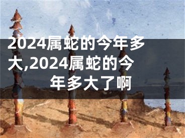 2024属蛇的今年多大,2024属蛇的今年多大了啊