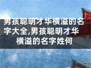 男孩聪明才华横溢的名字大全,男孩聪明才华横溢的名字姓何