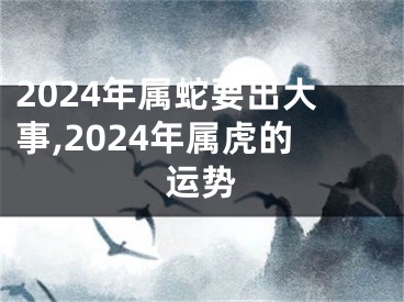 2024年属蛇要出大事,2024年属虎的运势