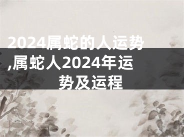 2024属蛇的人运势,属蛇人2024年运势及运程