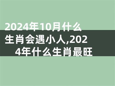 2024年10月什么生肖会遇小人,2024年什么生肖最旺